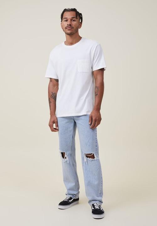 Cotton On - Baggy jean - salty blue rips