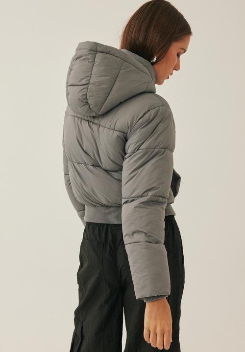 Supré  - Kai cropped puffer jacket - cement grey
