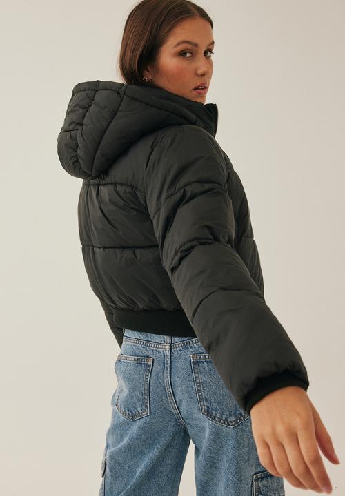 Supré  - Kai cropped puffer jacket - black