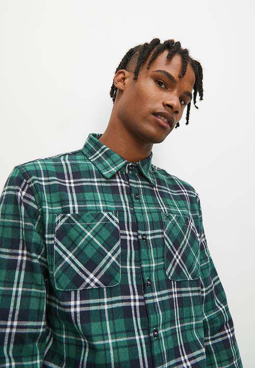 STYLE REPUBLIC - Seoul flannel check long sleeve shirt - multi 2