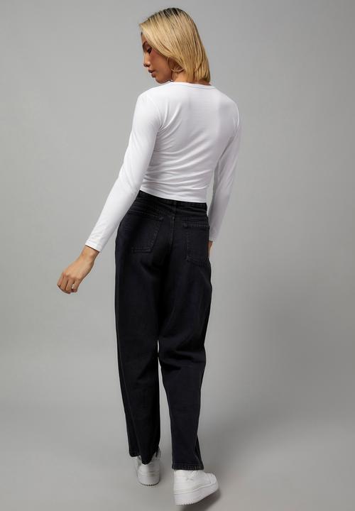 Factorie - Long sleeve fitted graphic tee - limitless dreamer & white