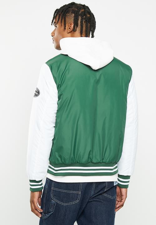 Brave Soul - Brodygreen jacket - green/white