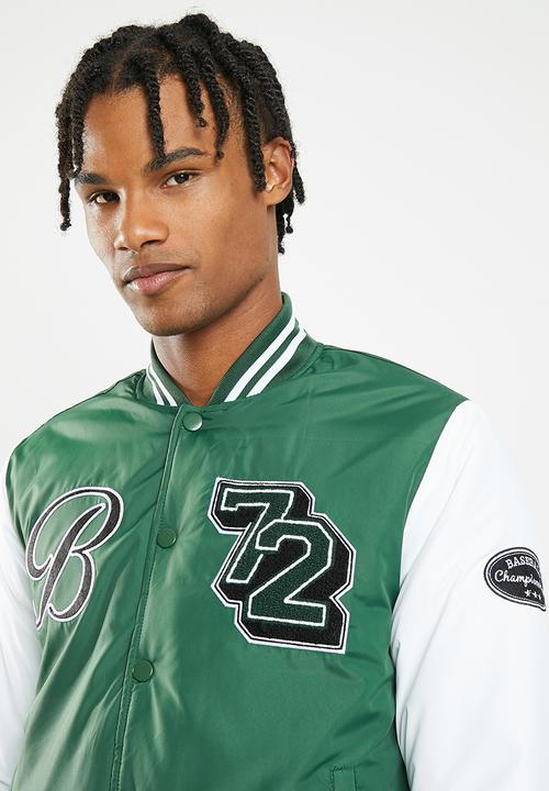 Brave Soul - Brodygreen jacket - green/white