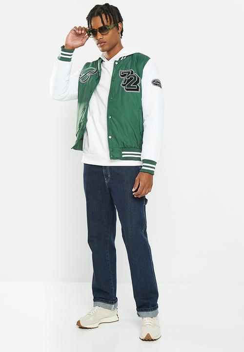 Brave Soul - Brodygreen jacket - green/white