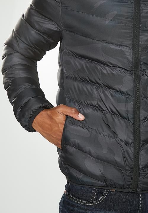Brave Soul - Grant jacket - black camo print