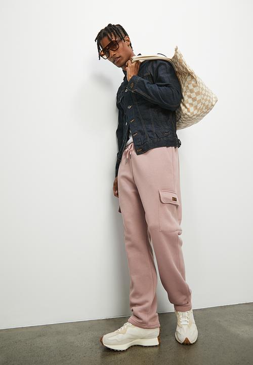 STYLE REPUBLIC - Slim fit fashion utility sweat pant - dusty pink 
