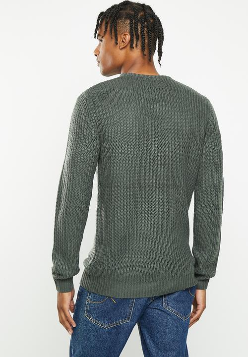 Brave Soul - Binaryz knitwear - sage green