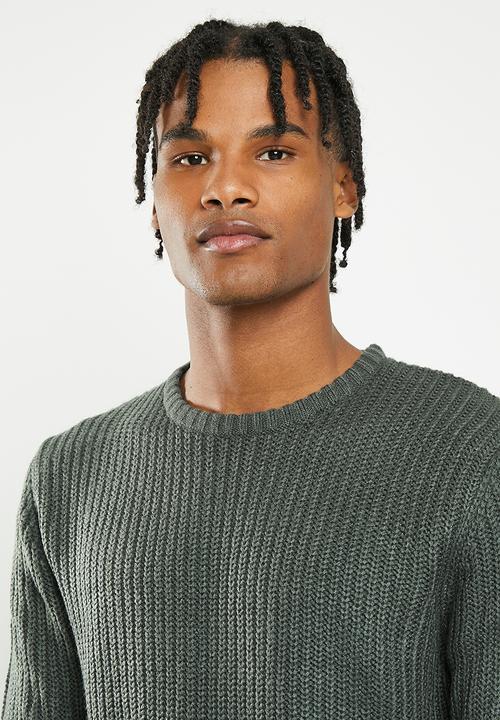 Brave Soul - Binaryz knitwear - sage green