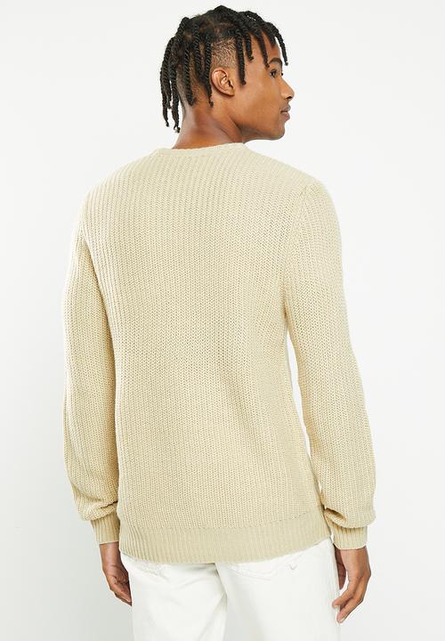 Brave Soul - Binaryz knitwear - muesli/sage green