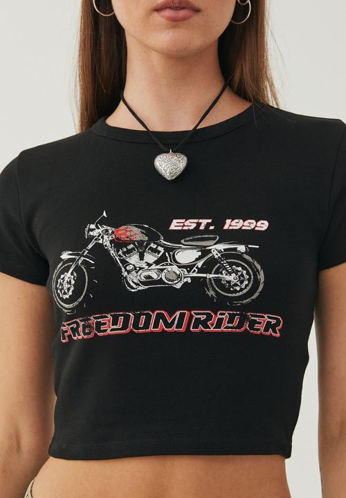 Supré  - Bambi printed T-shirt - black/freedom rider
