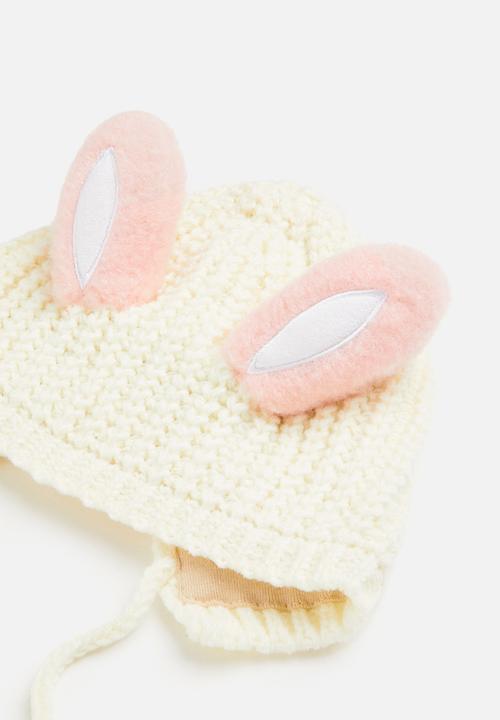 Pop Candy - Baby knit beanie - cream