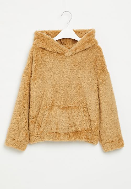 Superbalist - Teddy hoodie - brown
