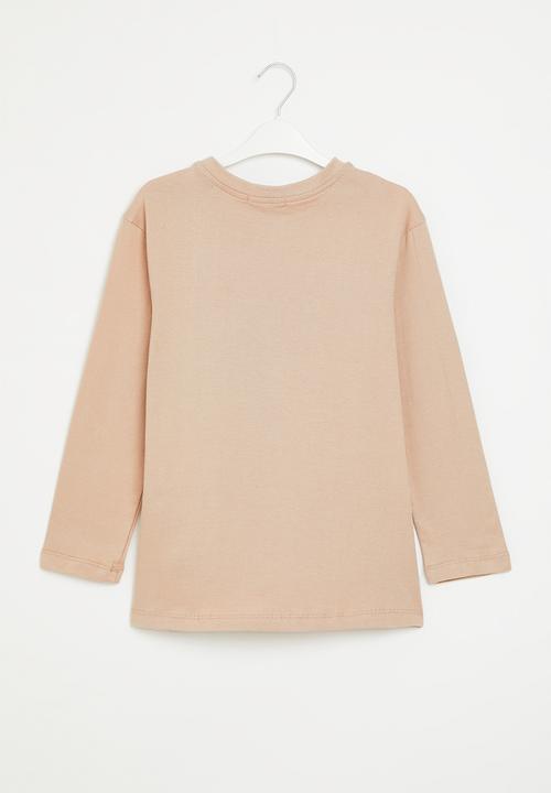 Superbalist - Boys graphic long sleeve tee - stone