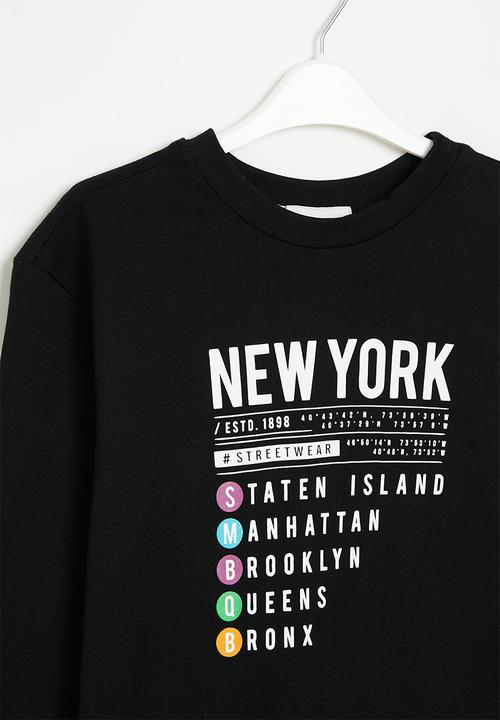 Superbalist - Boys graphic tee - black
