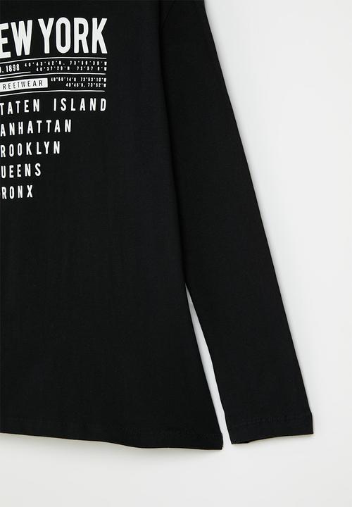 Superbalist - Boys graphic tee - black