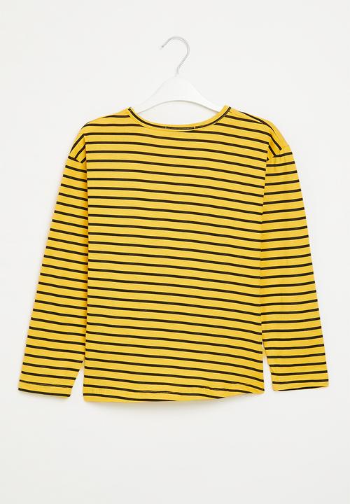 Superbalist - Girls stripe tee - mustard