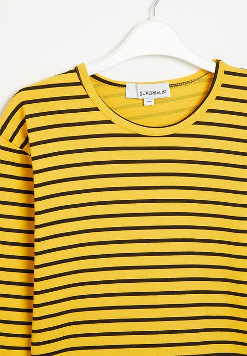 Superbalist - Girls stripe tee - mustard