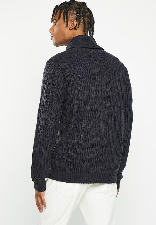 Brave Soul - Akramc knitwear - midnight navy