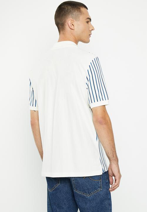 Ben Sherman - Stripe polo - white