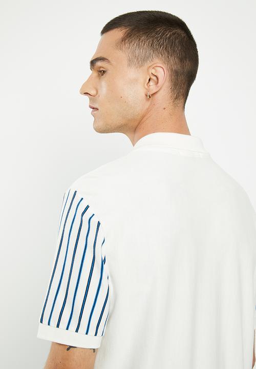 Ben Sherman - Stripe polo - white