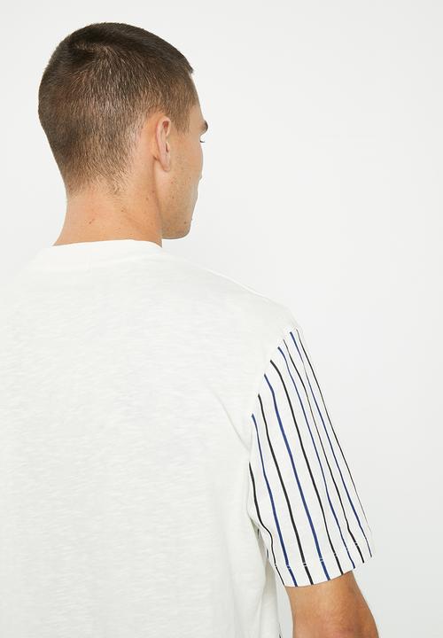 Ben Sherman - Stripe tee - white