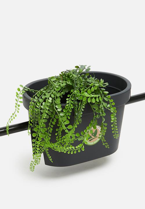 H&S - Bridge planter - charcoal