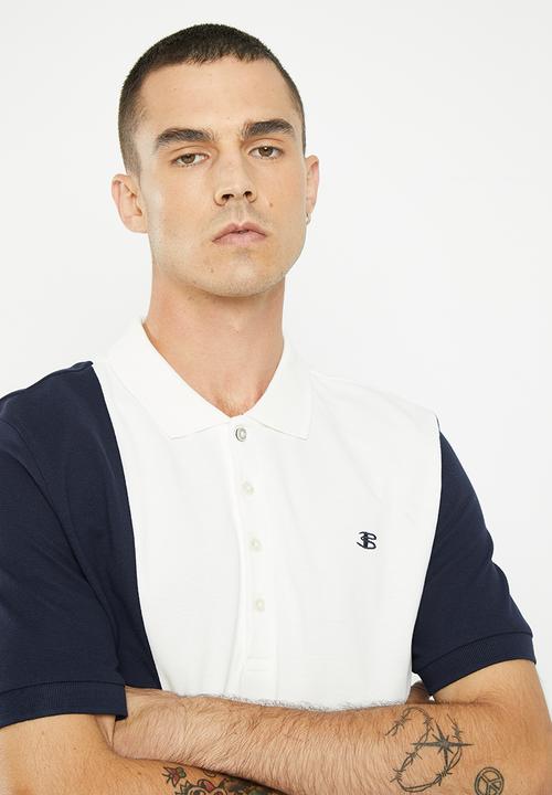 Ben Sherman - Block polo - white