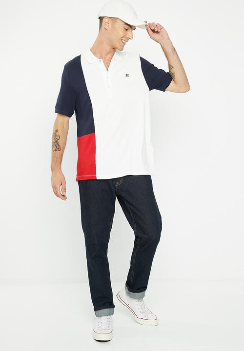 Ben Sherman - Block polo - white