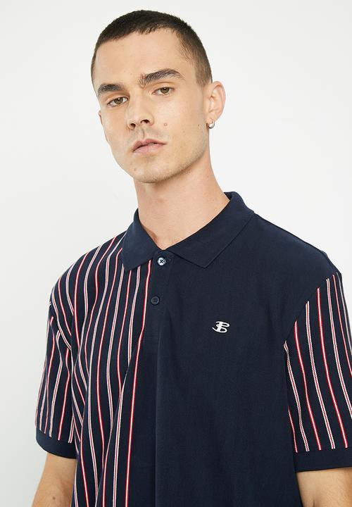 Ben Sherman - Stripe polo - navy