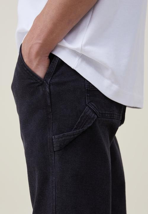 Cotton On - Relaxed tapered jean - worker black