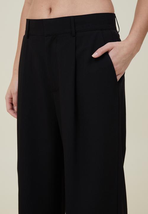 Cotton On - Jamie suiting pant asia fit - black