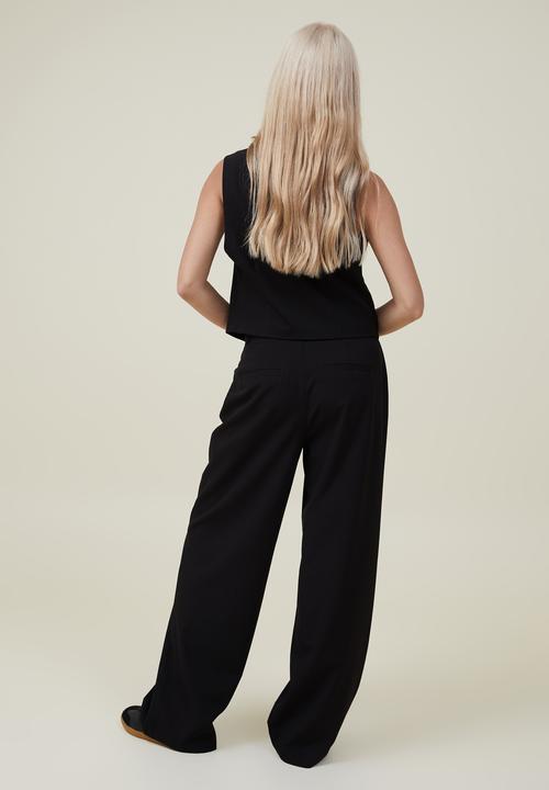 Cotton On - Jamie suiting pant asia fit - black