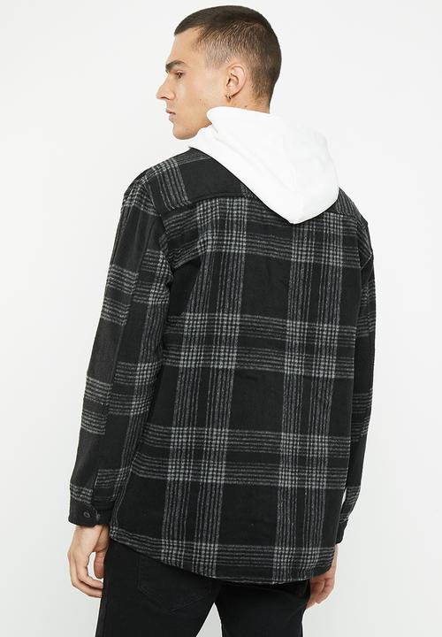 Brave Soul - Leakey shirt - jet black/grey