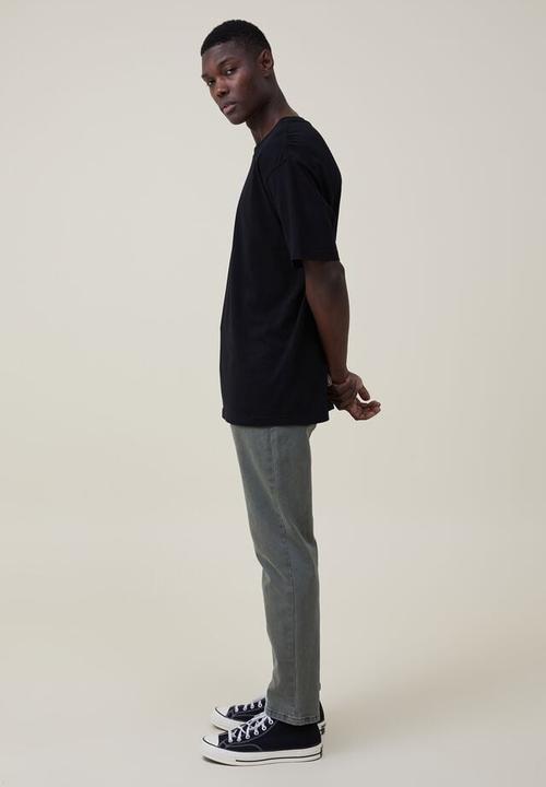Cotton On - Slim straight jean - washed forest green