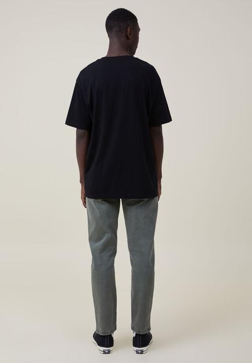 Cotton On - Slim straight jean - washed forest green