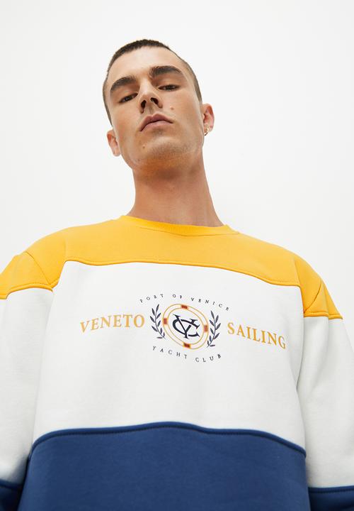 Superbalist - Colourblock crew sweat top - multi