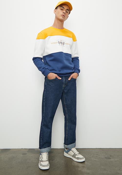 Superbalist - Colourblock crew sweat top - multi