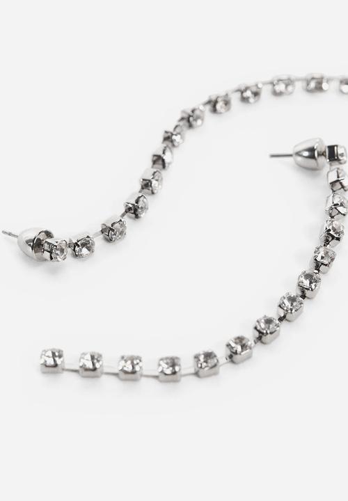 MANGO - Earrings nanet - silver