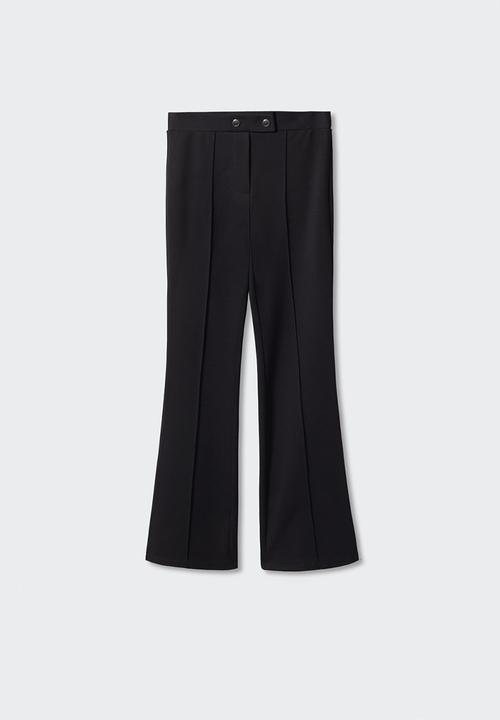 MANGO - Trousers pilma - black