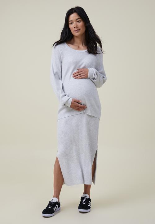 Cotton On - Maternity friendly urban pullover - shadow grey marle