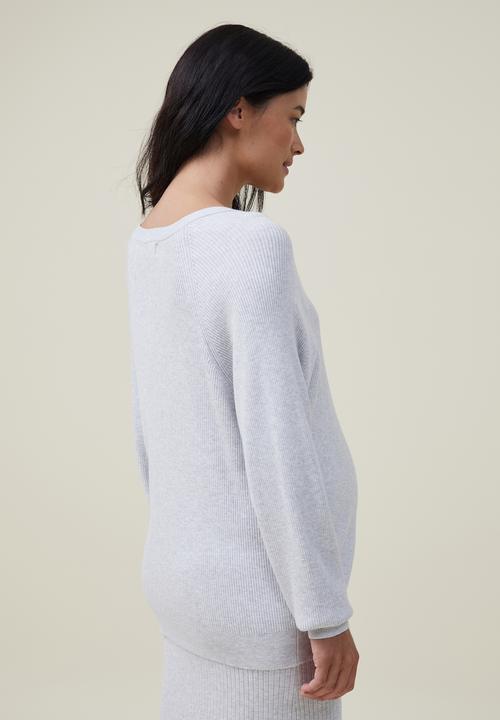 Cotton On - Maternity friendly urban pullover - shadow grey marle