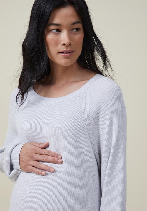 Cotton On - Maternity friendly urban pullover - shadow grey marle