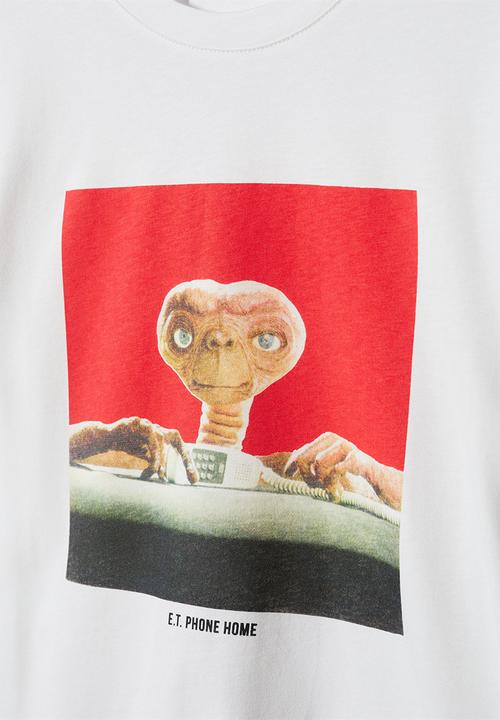 MANGO - T-shirt etrojo - white