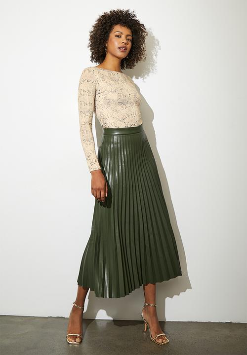 Superbalist - Long sleeve boat neck bodysuit - snake print