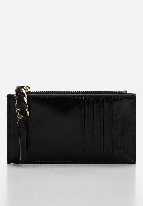 MANGO - Card holder blake - black