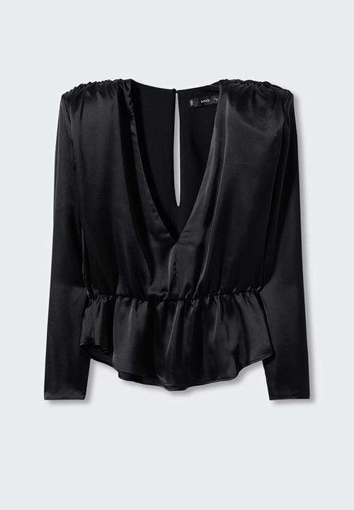 MANGO - Blouse tamara - black