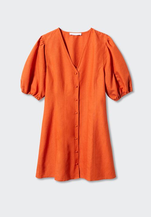 MANGO - Dress mogamboc-h - orange