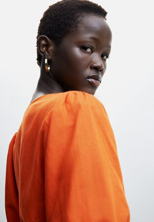 MANGO - Dress mogamboc-h - orange