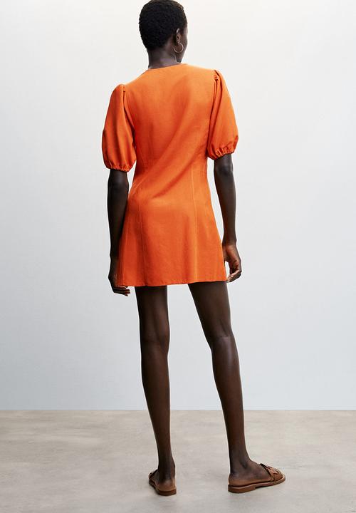 MANGO - Dress mogamboc-h - orange