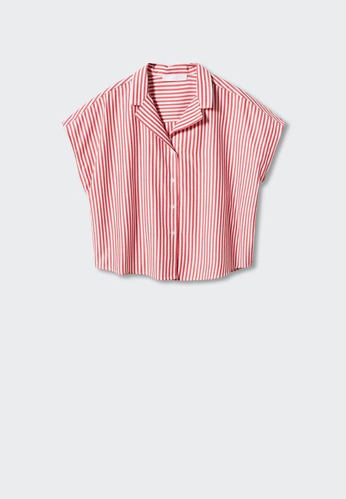 MANGO - Blouse rayamil-h - red